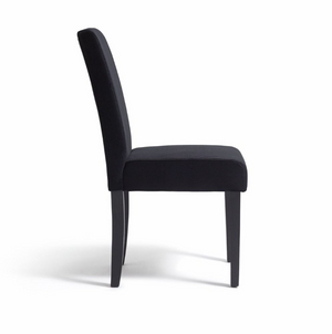 Midback Pair of Velvet Dining Chair - Black 17448782