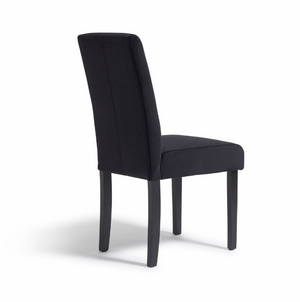Midback Pair of Velvet Dining Chair - Black 17448782