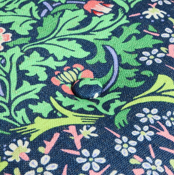 Habitat x Morris & Co. Merton Blackthorn Fabric Footstool 17673674