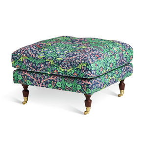 Habitat x Morris & Co. Merton Blackthorn Fabric Footstool 17673674