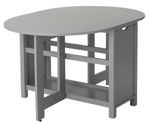 Butterfly Ext Grey Dining Table & 4 Grey Chairs 18461634