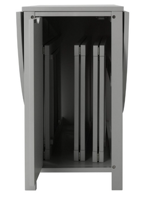 Butterfly Ext Grey Dining Table & 4 Grey Chairs 18461634