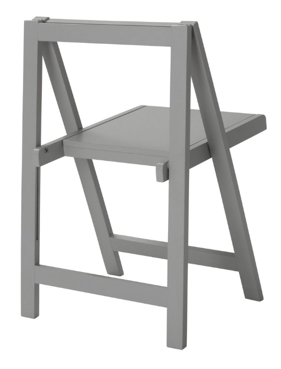 Butterfly Ext Grey Dining Table & 4 Grey Chairs 18461634