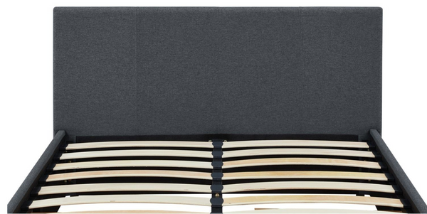 Heathdon 4 Drawer Kingsize Fabric Bed Frame- Grey 19505898