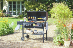 2 Burner Gas And Charcoal BBQ 12066004