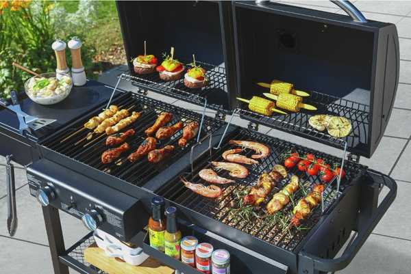 2 Burner Gas And Charcoal BBQ 12066004