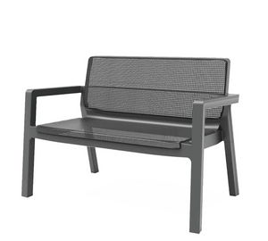 Keter Emily 4 Seater Plastic Garden Sofa Set - Dark Grey 14524379