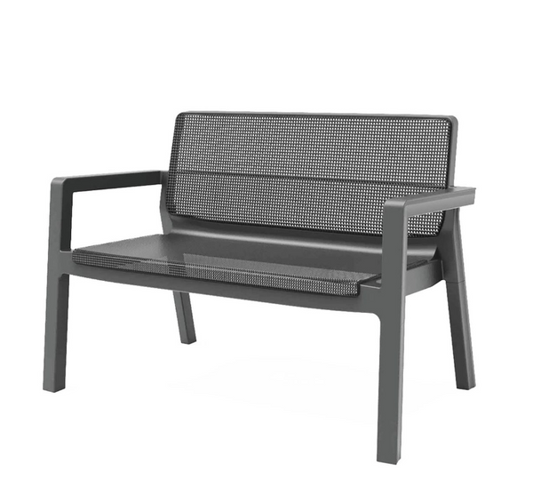 Keter Emily 4 Seater Plastic Garden Sofa Set - Dark Grey 14524379