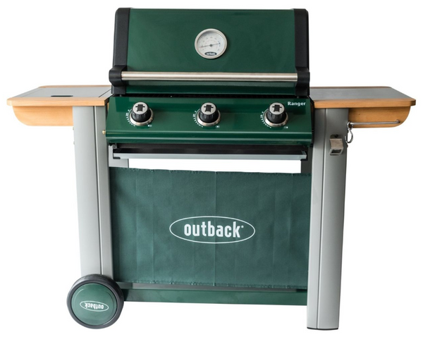 Outback Ranger 3 Burner Gas and Charcoal BBQ 17635564