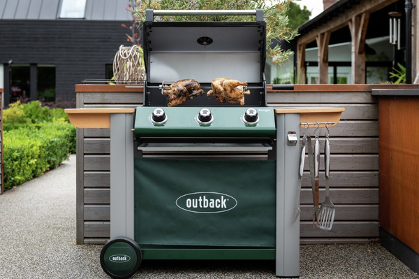 Outback Ranger 3 Burner Gas and Charcoal BBQ 17635564