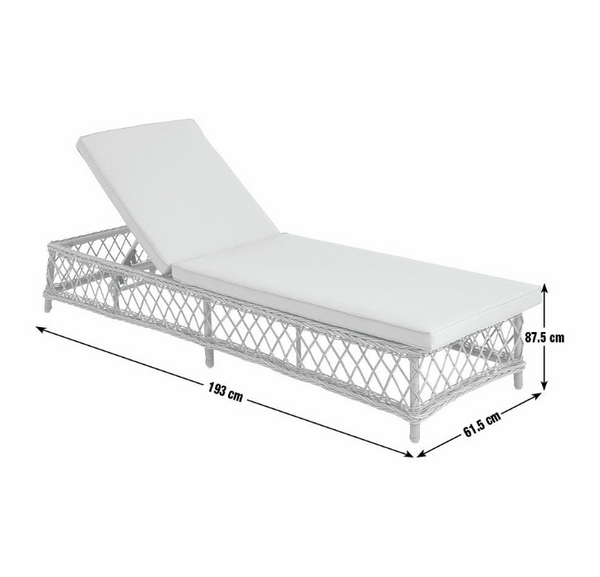 Palermo Sun Lounger - Natural 17734379