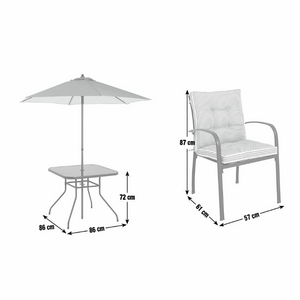 Classic 4 Seater Metal Patio Set 17742392