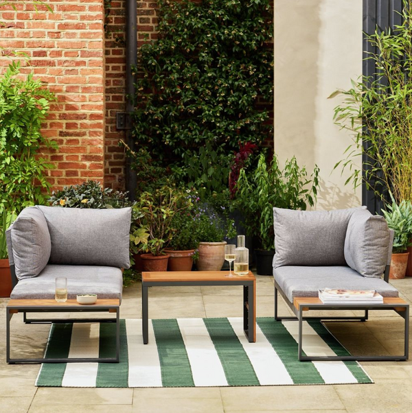 Habitat Multi Way Garden Modular 4 Seater Sofa Set - Grey 17861046