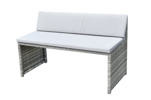 8 Seater Space Saving Rattan Effect Patio Set 18563350
