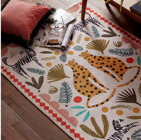 Habitat Global Animal Print Natural Cut Pile Rug - 120x170cm 19333871