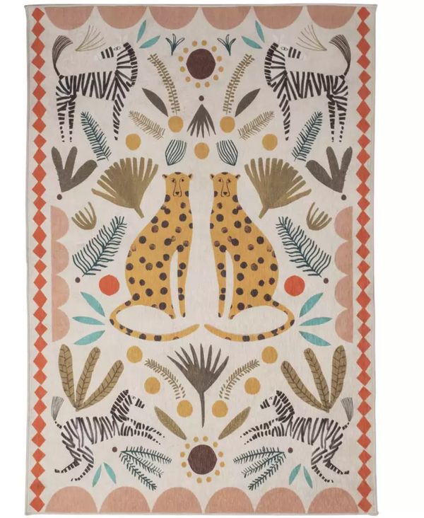 Habitat Global Animal Print Natural Cut Pile Rug - 120x170cm 19333871