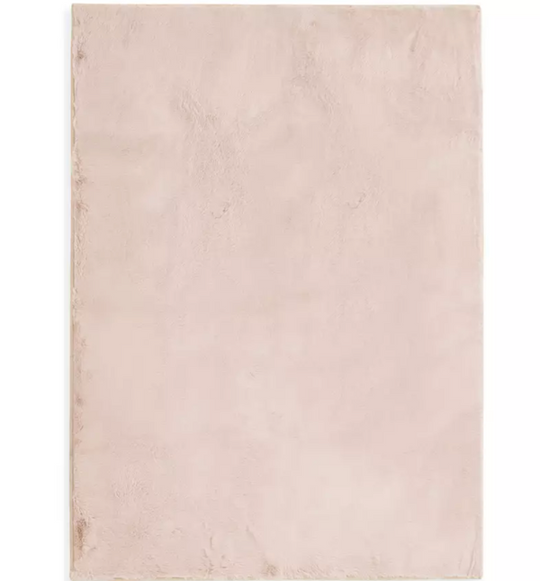 Habitat Cosy Soft Blush Short Pile Rug - 170x120cm 15662467