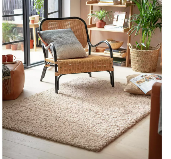 Habitat Cosy Natural Shaggy Rug - 160x230cm 19342381