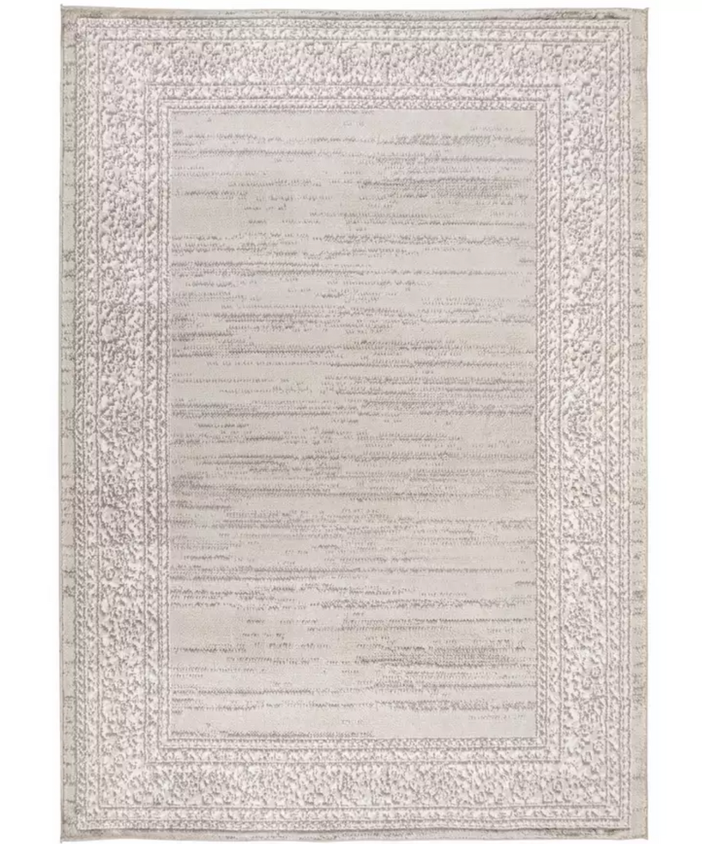 Home Vintage Border Cream Cut Pile Rug - 160x230cm 17794436