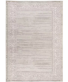 Home Vintage Border Cream Cut Pile Rug - 160x230cm 17794436