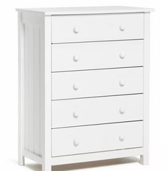 Home Scandinavia 5 Drawer Chest - White 16065434