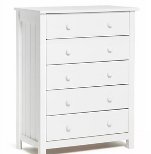 Home Scandinavia 5 Drawer Chest - White 16065434