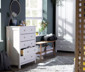 Home Scandinavia 5 Drawer Chest - White 16065434