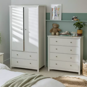 Habitat Brooklyn 3 Piece 2 Door Wardrobe Set - White 8101406