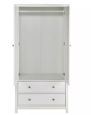 Habitat Brooklyn 3 Piece 2 Door Wardrobe Set - White 8101406