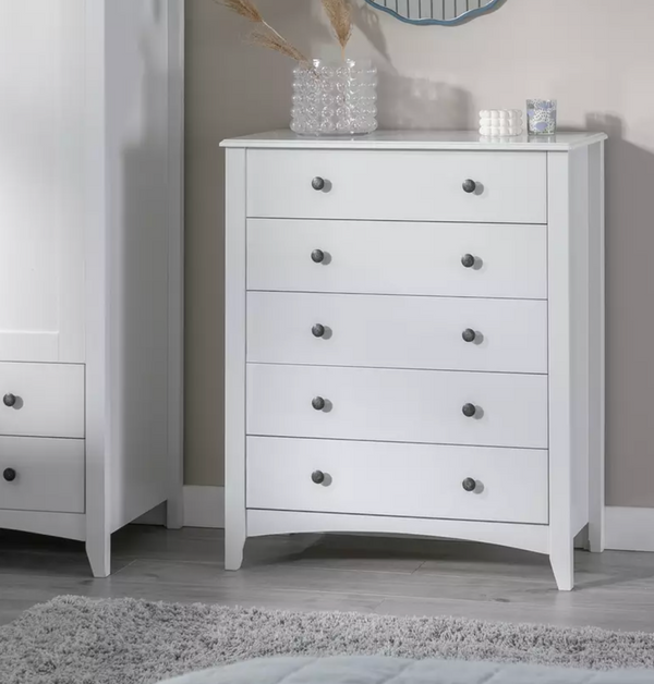 Argos Home Minato 5 Drawer Chest - White 13420168