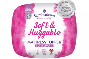 Slumberdown Soft & Huggable 2cm Mattress Topper - Single 12005278