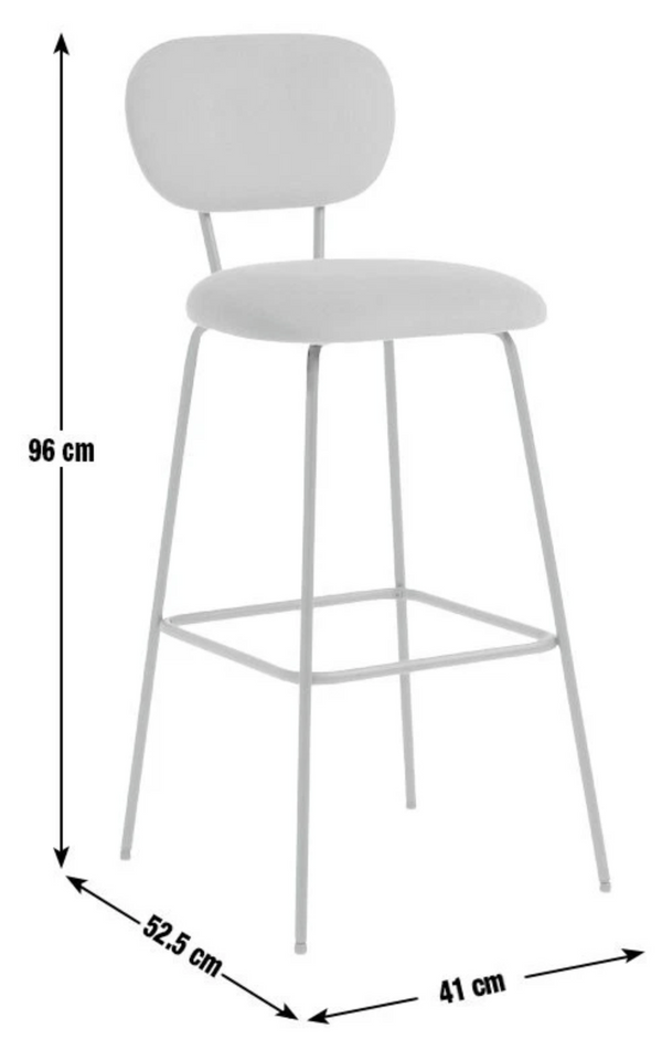 Ariana Pair of Fabric Counter Bar Stool - Copper 13184019