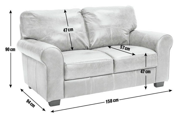 Salisbury Leather 2 Seater Sofa - Chocolate 13336348