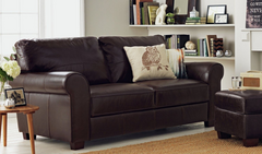 Salisbury Leather 3 Seater Sofa - Chocolate 13553516