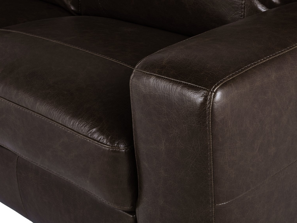 Salisbury Leather 3 Seater Sofa - Chocolate 13553516