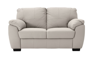Milano Leather 2 Seater Sofa - Grey 16067054