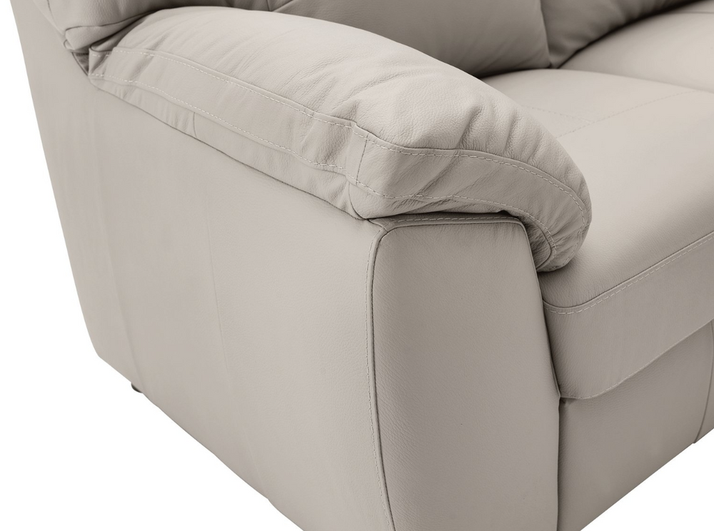 Milano Leather 2 Seater Sofa - Grey 16067054