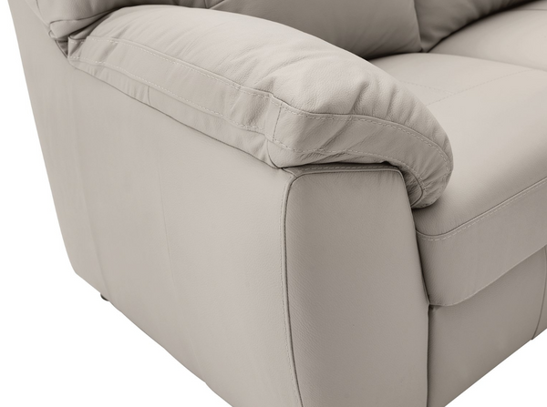 Milano Leather 2 Seater Sofa - Grey 16067054