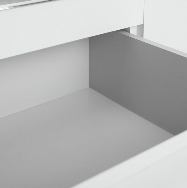 Brisbane 4 Door 3 Drawer Mirror Wardrobe - White 15822551