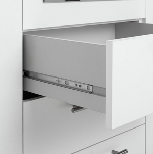 Brisbane 4 Door 3 Drawer Mirror Wardrobe - White 15822551