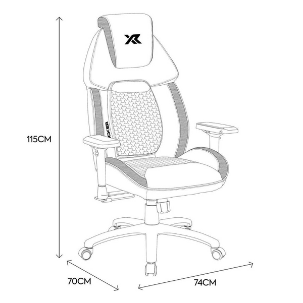 X Rocker Sparta RGB  Gaming Chair - Black 17467017