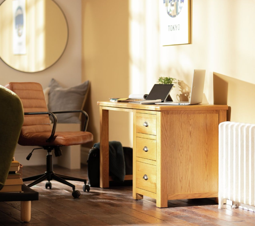 Habitat Alvar Faux Leather Office Chair - Tan 14355146