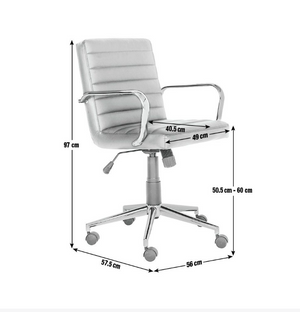 Habitat Alvar Faux Leather Office Chair - Tan 14355146