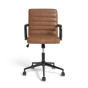 Habitat Alvar Faux Leather Office Chair - Tan 14355146