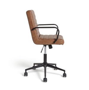 Habitat Alvar Faux Leather Office Chair - Tan 14355146