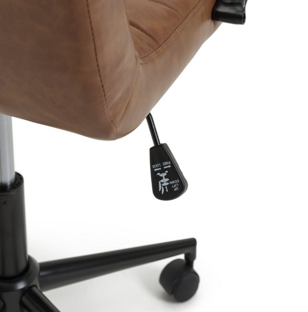 Habitat Alvar Faux Leather Office Chair - Tan 14355146