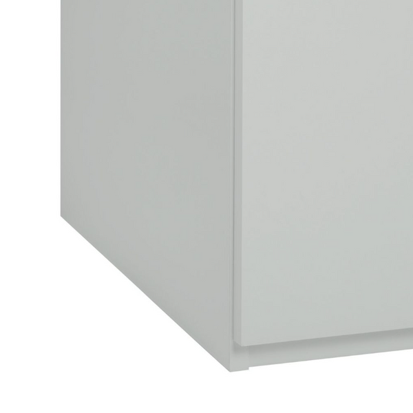 Brisbane 2 Door 3 Drawer Mirror Wardrobe Grey 15822805