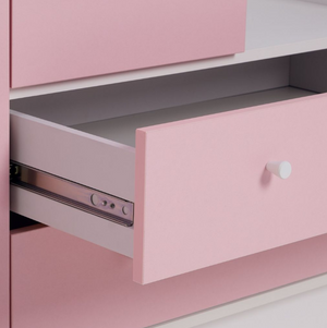 Malibu Kids 3 Door 2 Drawer Wardrobe - Pink 17806180