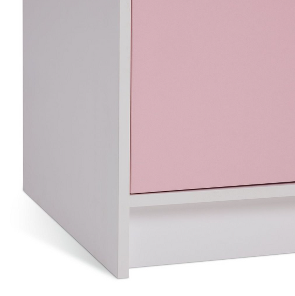 Malibu Kids 3 Door 2 Drawer Wardrobe - Pink 17806180