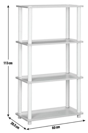 Verona Bookcase - Light Wood Effect 18476351